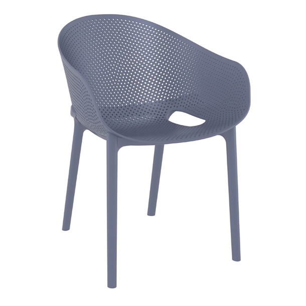 Furnlink Siesta Exclusive Sky Pro Chair - Anthracite (Direct) (Pack 2)