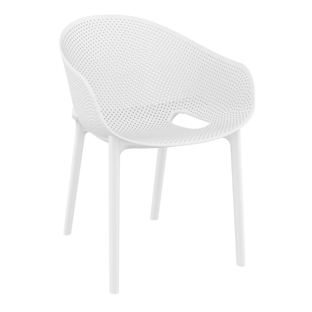 Furnlink Siesta Exclusive Sky Pro Chair - White (Direct) (Pack 2)