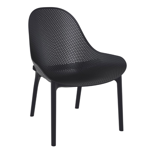 Furnlink Siesta Exclusive Sky Lounge - Black (Direct) (Pack 2)