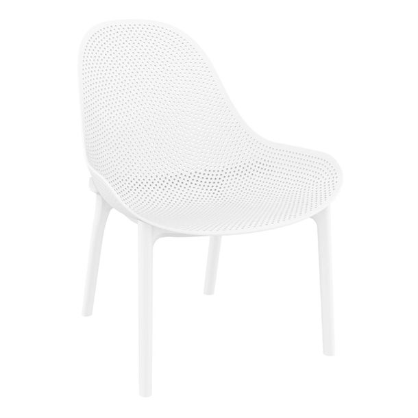Furnlink Siesta Exclusive Sky Lounge - White (Direct) (Pack 2)