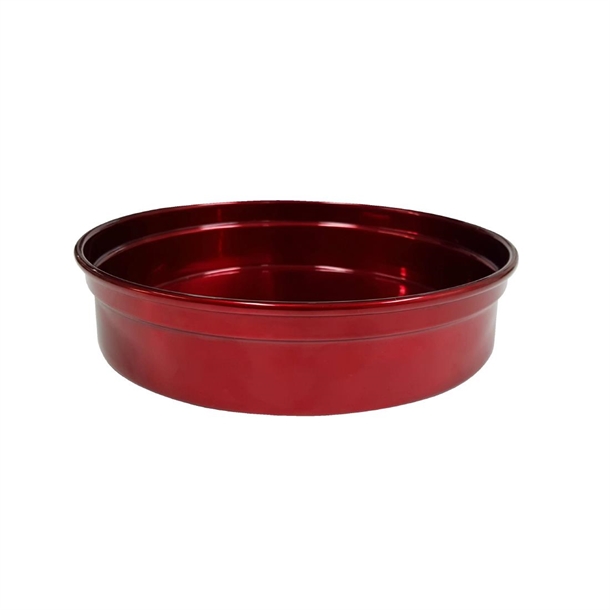 Tomkin Round Aluminium Bar Tray Red 240x50mm (B2B)