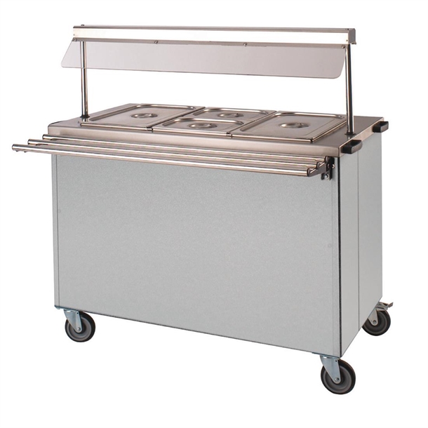 Versigen Mobile Dry-Heat Bain Marie w/Hot Cupboard Gantry - Fits 3x1/1GN(Direct)