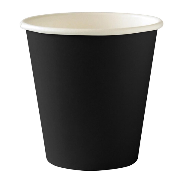 BioPak BioCup Single Wall Black - 230ml 80mm (Pack 1000)
