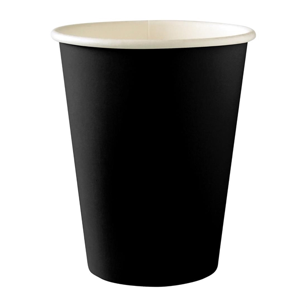 BioPak BioCup Single Wall Black - 390ml 90mm (Pack 1000)