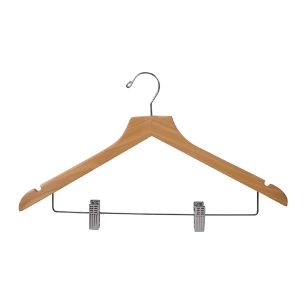 Noble & Price Hook Hanger Std with Clips Birch 445x250x12mm (Pack 3) (B2B)