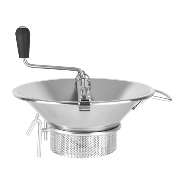 Louis Tellier Heavy Duty 18/10 Food Mill 370mm with 3mm Blade (B2B)