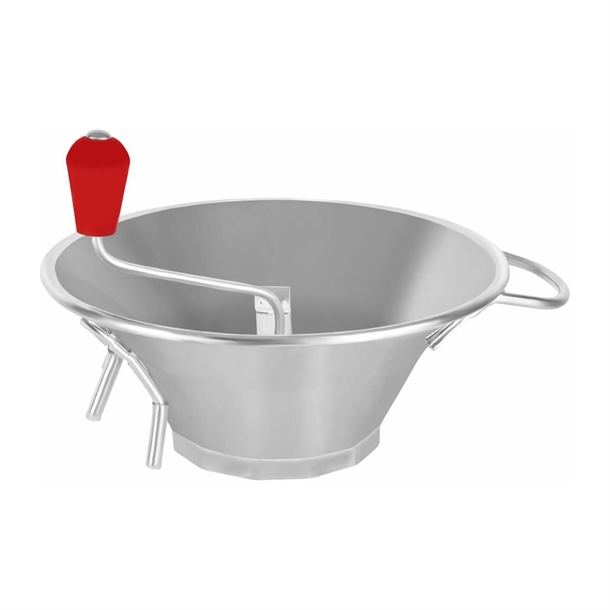Louis Tellier Heavy Duty Tin Food Mill 370mm with 3mm Blade (B2B)