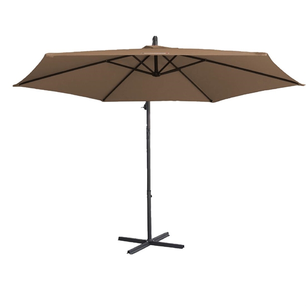Milano Outdoor - Outdoor 3 Meter Hanging & Folding Umbrella - Latte (Direct)