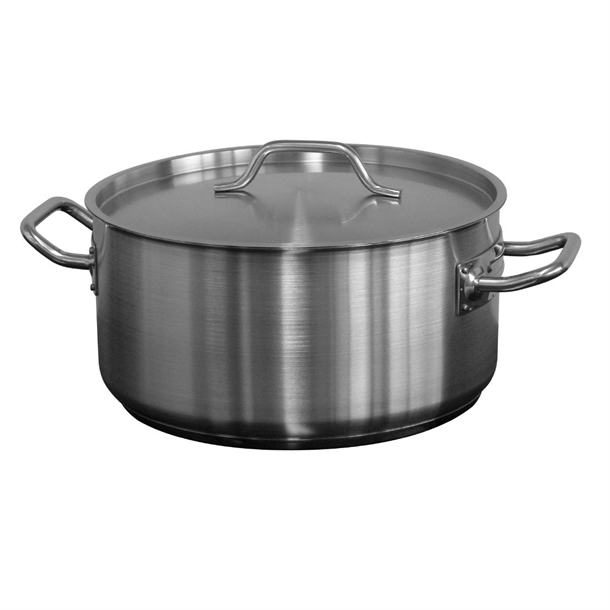 Forje Low Casserole Pot with Lid - 12.9Ltr