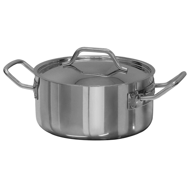 Forje Low Casserole Pot with Lid - 3.3Ltr