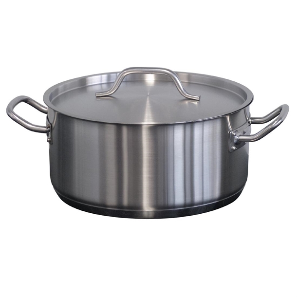 Forje Low Casserole Pot with Lid - 8Ltr
