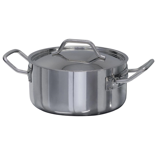 Forje Low 3PLY Extreme Performance Casserole Pot with Lid - 3Ltr (B2B)
