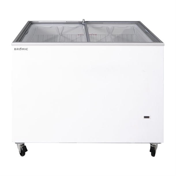 Bromic Display Chest Freezer - Flat Glass Top - 296Ltr (Direct)