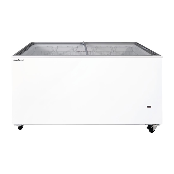 Bromic Display Chest Freezer - Flat Glass Top - 401Ltr (Direct)