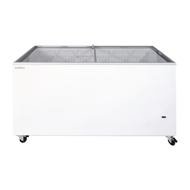 Bromic Display Chest Freezer - Flat Glass Top - 491Ltr (Direct)