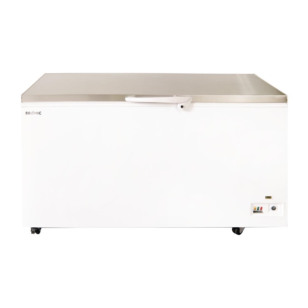 Bromic Storage Chest Freezer - Flat Stainless Steel Top - 492Ltr (Direct)