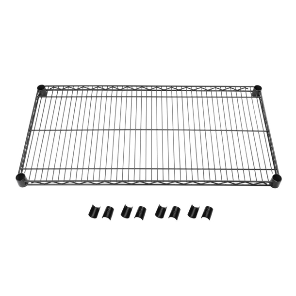 Nisbets Essentials Shelf Charcoal Expoxy coated Incl 4 Pairs of Clips DC819