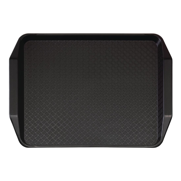 Cambro Fast Food Handled Tray Rectangular Black 300x410mm