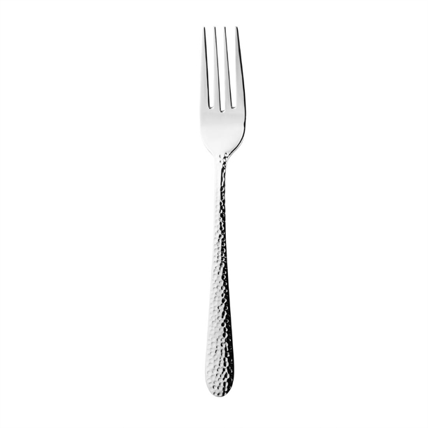 Lot De 12 Fourchettes De Table Olympia Buckingham - Acier Inoxydable 18/0 Poli Miroir - Longueur 200 Mm - Pour Maison Et Restaurant