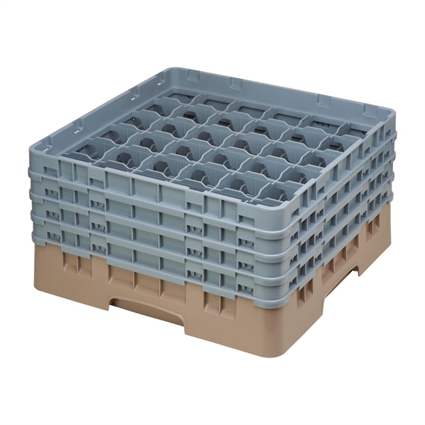 Cambro Camrack Beige 36 Compartments Max Glass - Height 215mm