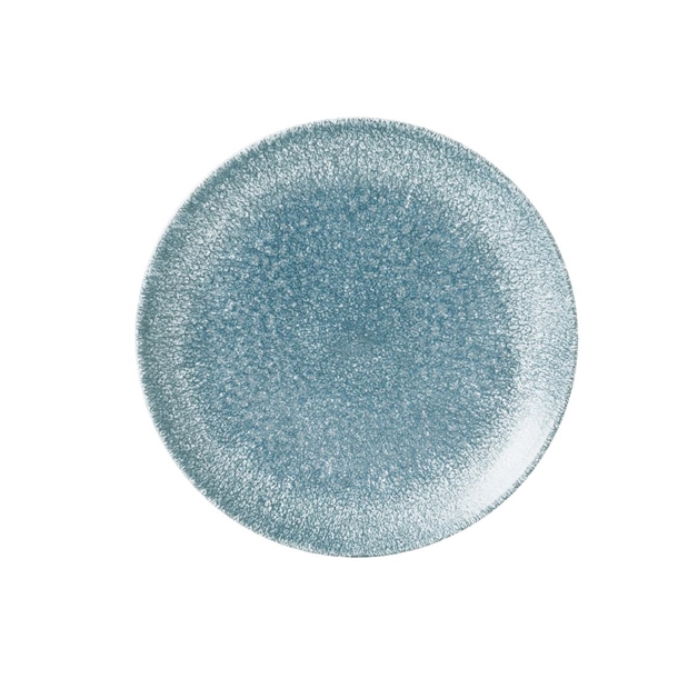 Churchill Studio Prints Raku Topaz Blue Round Coupe Plate 217mm (Box 12) (B2B)