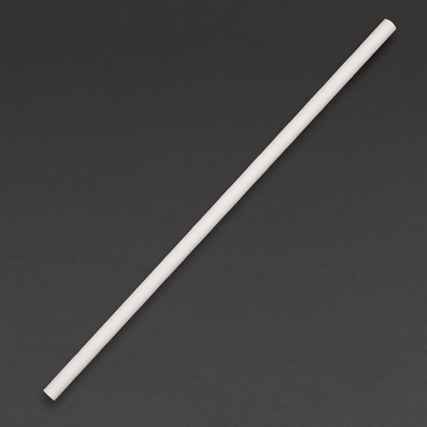 Pailles en papier compostables Fiesta Compostable blanches (lot de 250)