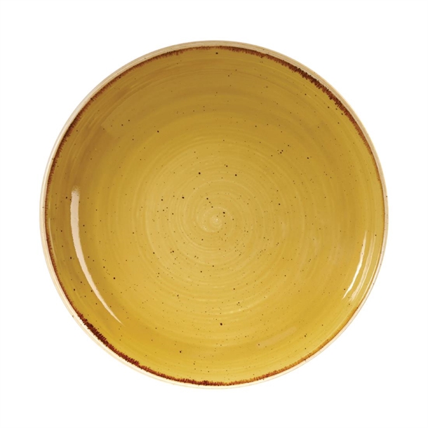 Stonecast Mustard Evolve Coupe Bowl - 248mm 9.75" (Box 12) (B2B)