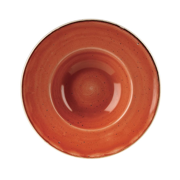 Stonecast Orange Profile Wide Rim Bowl Med - 239mm 9.4" (Box 12) (B2B)
