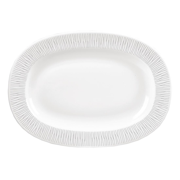 Churchill Bamboo Oval Dish Large Rimmed - 13" (Box 6) (B2B)