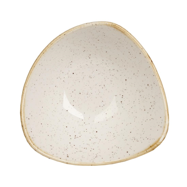 Churchill Stonecast Barley White Triangular Bowl 185x185mm 370ml (Box 12)