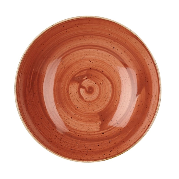 Stonecast Evolve Coupe Bowl Spiced Orange 248mm 9 3/4" (Box 12)(B2B)