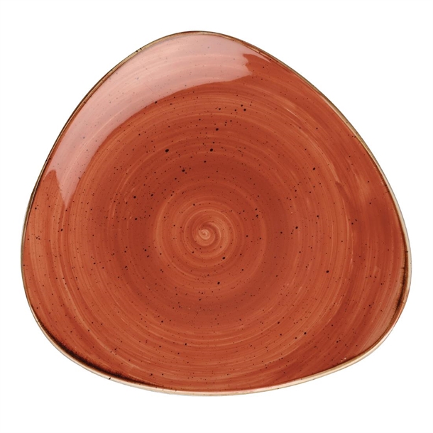 Churchill Stonecast Lotus Plate Spiced Orange - 12" (Box 6) (B2B)