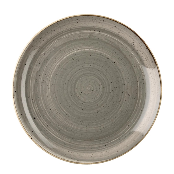 Stonecast Evolve Coupe Plate Peppercorn Grey 165mm 6 1/2" (Box 12)(B2B)