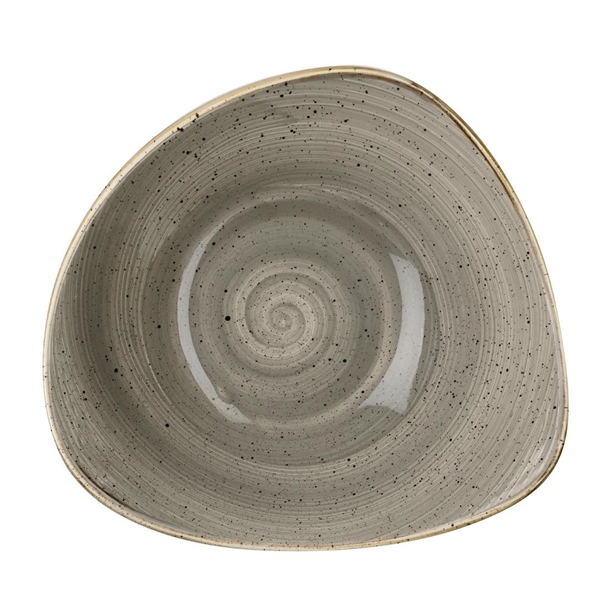 Churchill Stonecast Lotus Bowl Peppercorn Grey - 235mm 9 1/4" (Box 12) (B2B)