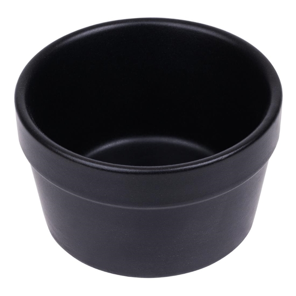 Olympia Tapas Ramekin Matt Black 77mm 3" 45mm(H) (Box 6)