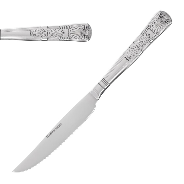 Olympia Kings Steak Knife St/St S/H (Box 12)