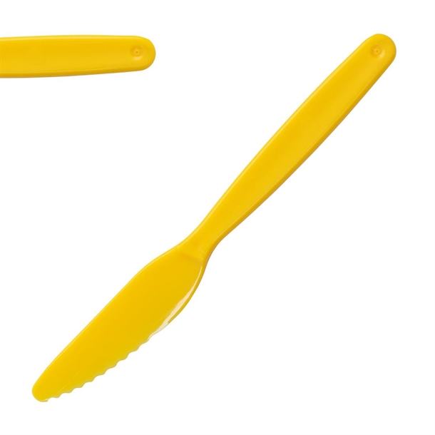 Olympia Kristallon Polycarbonate Knife Yellow - 180mm (Pack 12)