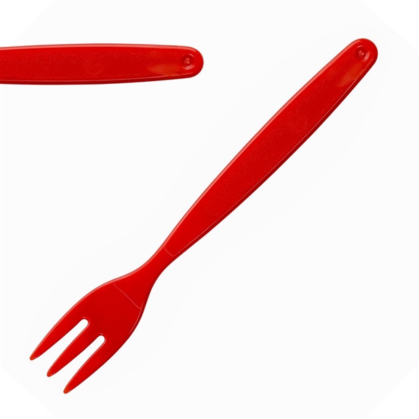 Olympia Kristallon Polycarbonate Fork Red - 170mm (Pack 12)