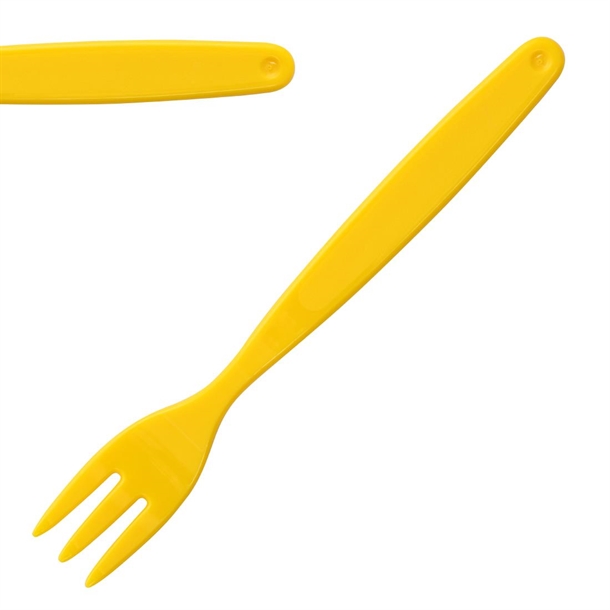 Olympia Kristallon Polycarbonate Fork Yellow - 170mm (Pack 12)