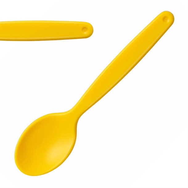 Olympia Kristallon Polycarbonate Spoon Yellow - 170mm (Pack 12)