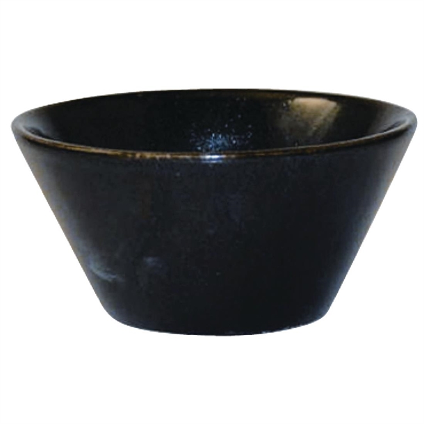 Churchill Bit on the Side Zest Snack Bowl Black 10oz 116mm 4.5" (Box 12)(B2B)