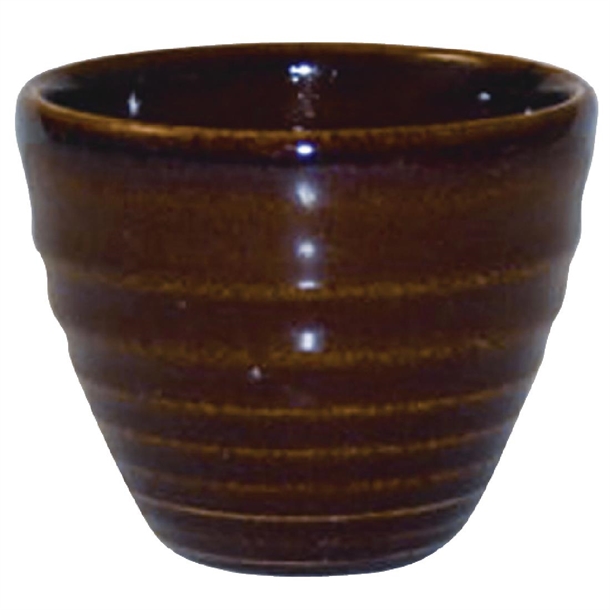 Churchill Bit on the Side, braune Ripple-Dip-Töpfe, 114 ml, (12 Stück)