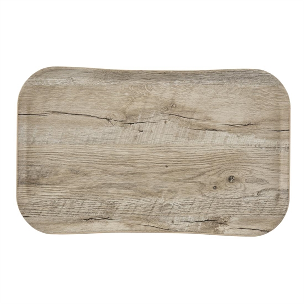Cambro Versa tray 37x53cm rectangular rustic decor light oak