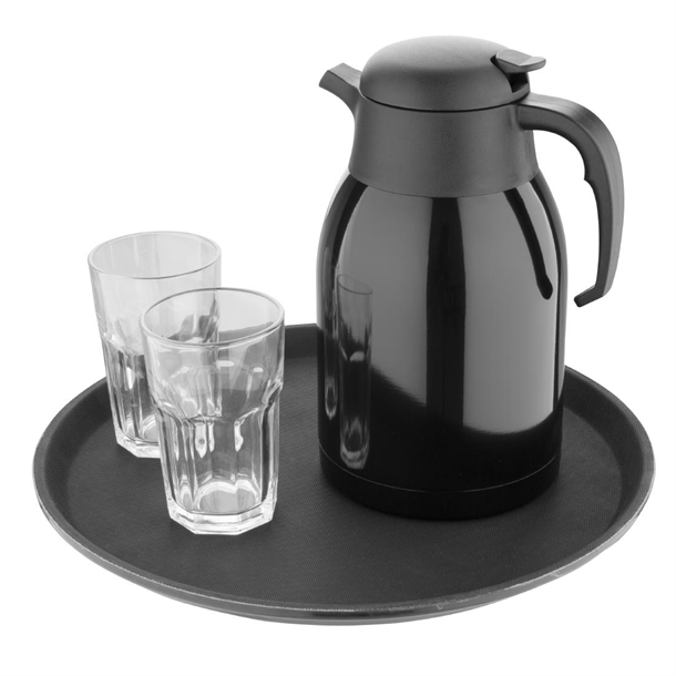 Olympia Vacuum Jug Black 2Ltr - DM184 - Buy Online at Nisbets