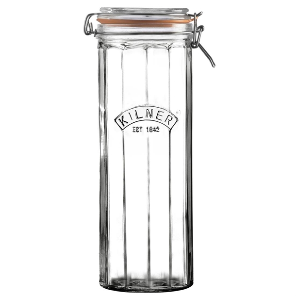 Kilner Facetted Clip Top Jar - 2200ml
