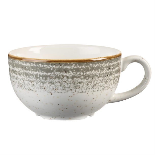 Churchill Studio Prints Stone Grey Cappuccino Cup 22.7cl 8oz9.5cm(Box12)(B2B)