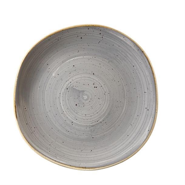 Churchill Stonecast PeppercornGreyOrganicRound Plate26.4cm10 3/8"(Box12)(B2B)