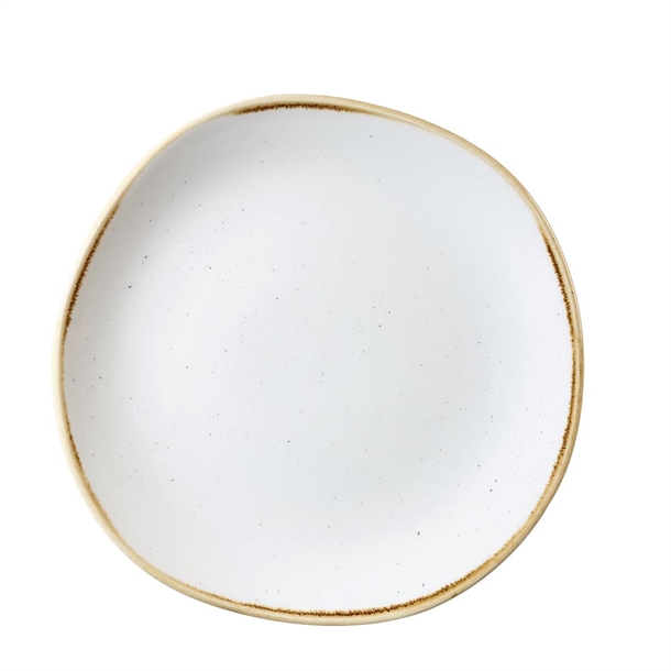 Churchill Stonecast Barley White Organic Round Plate26.4cm10 3/8"(Box12)(B2B)
