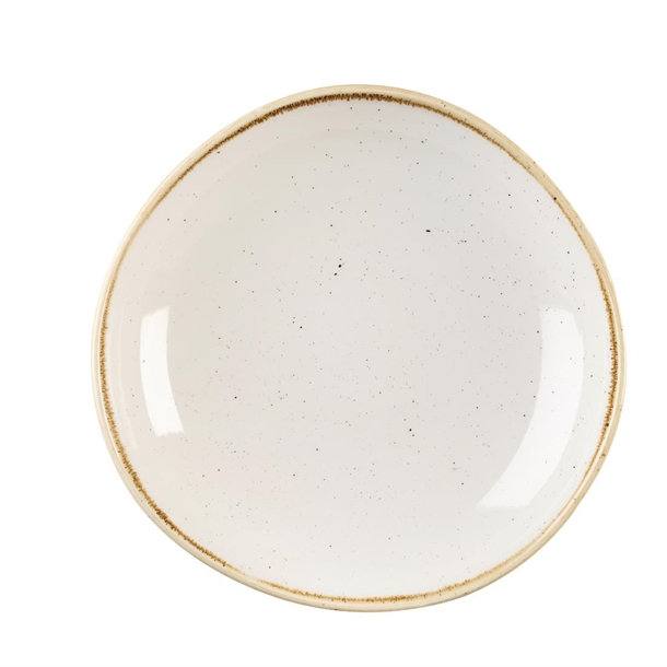 Churchill Stonecast Barley White Organic Round Bowl 25.3cm 9 7/8"(Box12)(B2B)