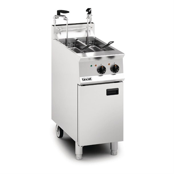 Lincat Opus 800 Electric Fryer Twin Tank 400mm Twin Pumped Filtration (B2B)